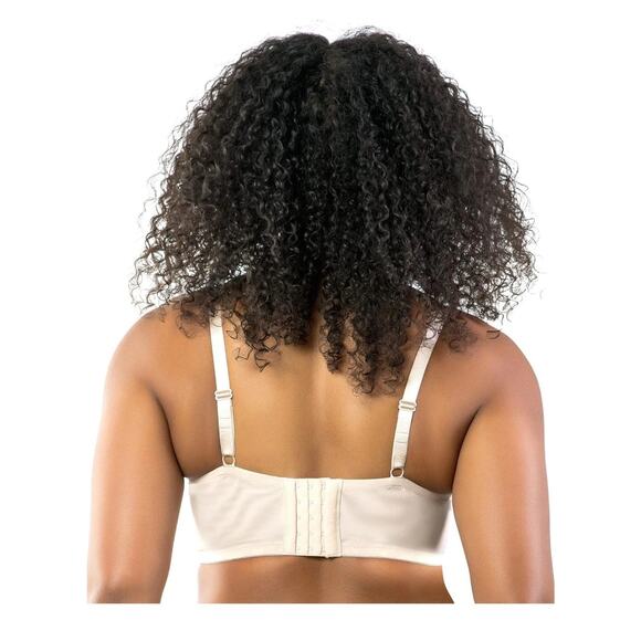 Parfait CAMEO ROSE Pearl Longline Plunge Support Bra US 36C Petal Pink Sexy Lace - Picture 4 of 13